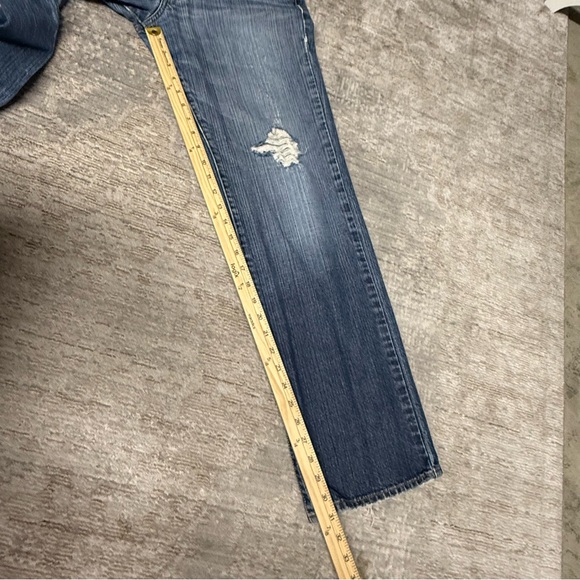 Lucky Brand 361 Vintage Straight Men's Blue Distressed Jeans 32 Waist - Picture 13 of 13